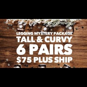 LuLaroe Leggings Tall & Curvy Bundle 6 Pairs